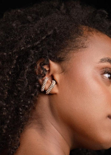 Gold Diamond Earcuff